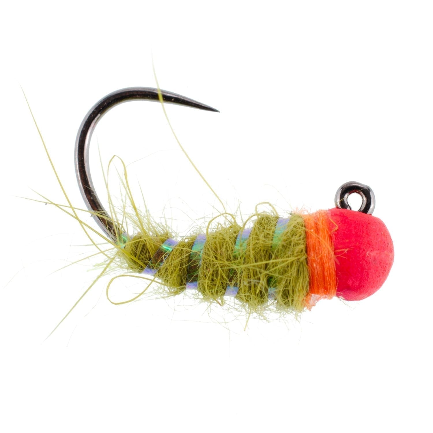 The Fly Fishing Place Trout Wet Flies Tungsten Hot Bead Walt's Worm Jig Tactical Czech Nymph Euro Nymphing Fly - 1 Dozen Flies Hook Size 12