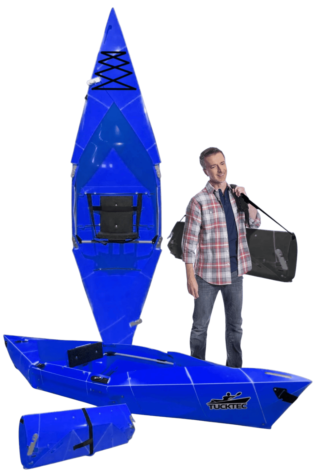 Tucktec Folding Kayaks Sporting Goods > Outdoor Recreation > Boating & Water Sports > Boating & Rafting >Foldable Kayaks Tucktec Pro Folding Kayak | Hard-Shell | 2-minute Set-up | Foldable, Portable Kayak