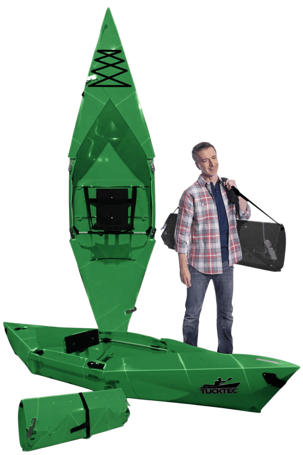 Tucktec Folding Kayaks Sporting Goods > Outdoor Recreation > Boating & Water Sports > Boating & Rafting >Foldable Kayaks Tucktec Pro Folding Kayak | Hard-Shell | 2-minute Set-up | Foldable, Portable Kayak