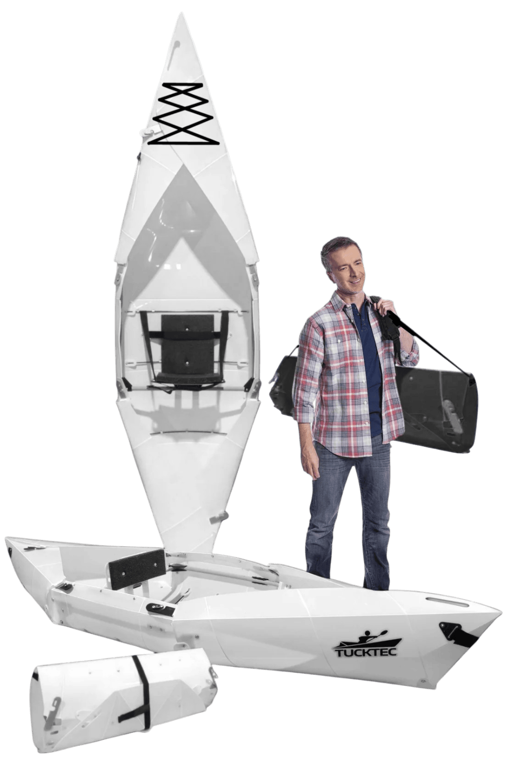 Tucktec Folding Kayaks Sporting Goods > Outdoor Recreation > Boating & Water Sports > Boating & Rafting >Foldable Kayaks Tucktec Pro Folding Kayak | Hard-Shell | 2-minute Set-up | Foldable, Portable Kayak