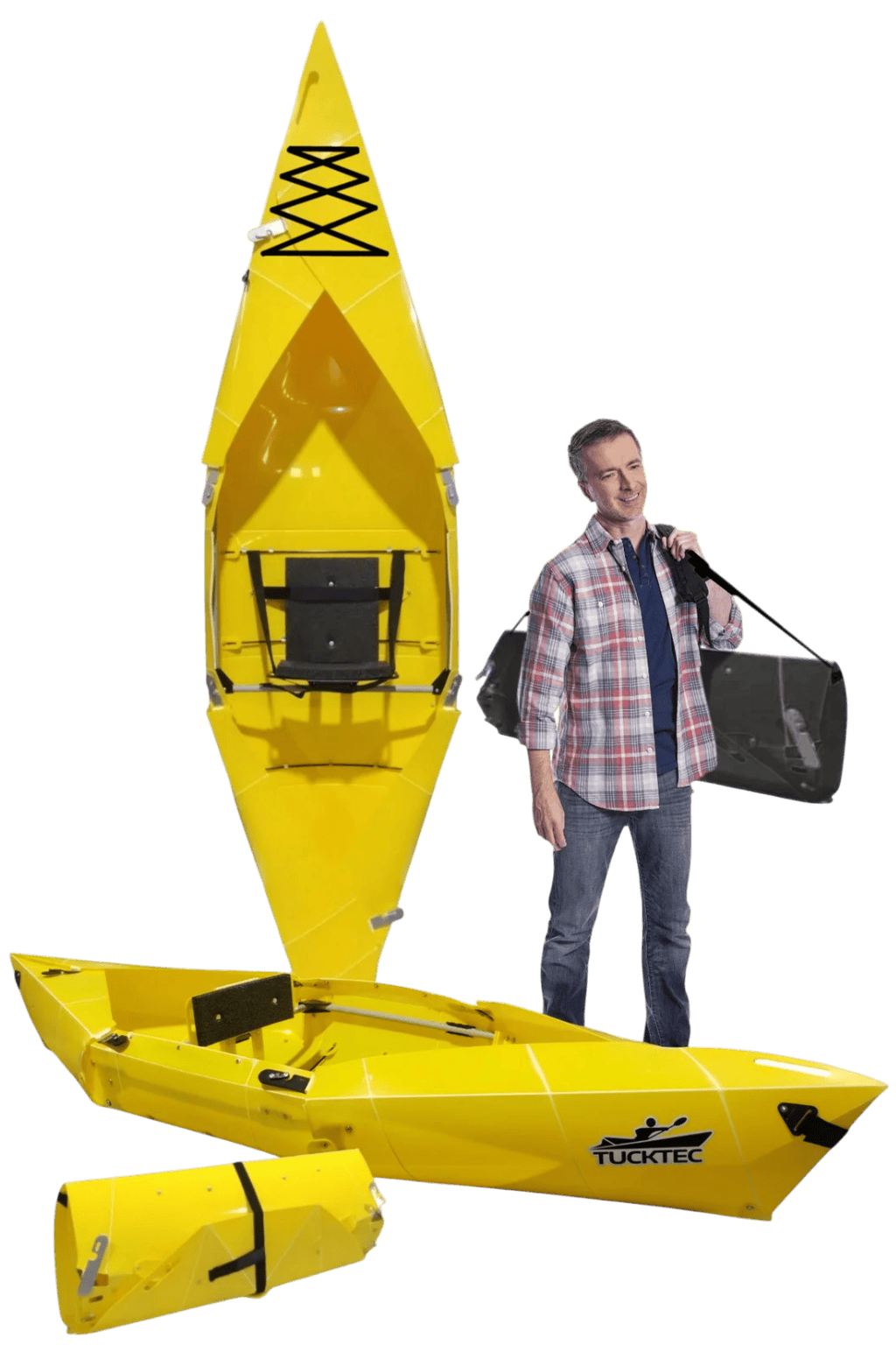 Tucktec Folding Kayaks Sporting Goods > Outdoor Recreation > Boating & Water Sports > Boating & Rafting >Foldable Kayaks Tucktec Pro Folding Kayak | Hard-Shell | 2-minute Set-up | Foldable, Portable Kayak
