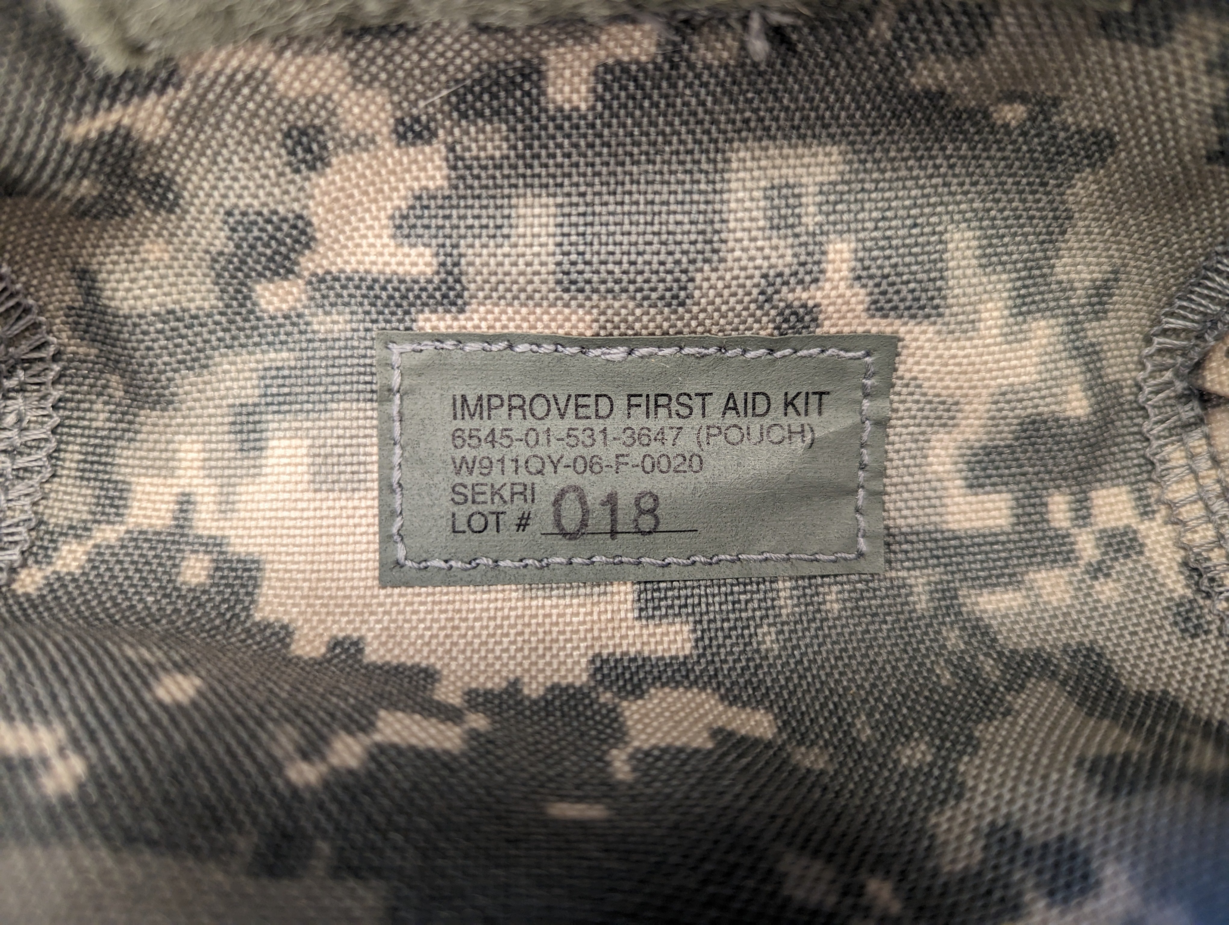 Improved First Aid Kit Pouch ACU