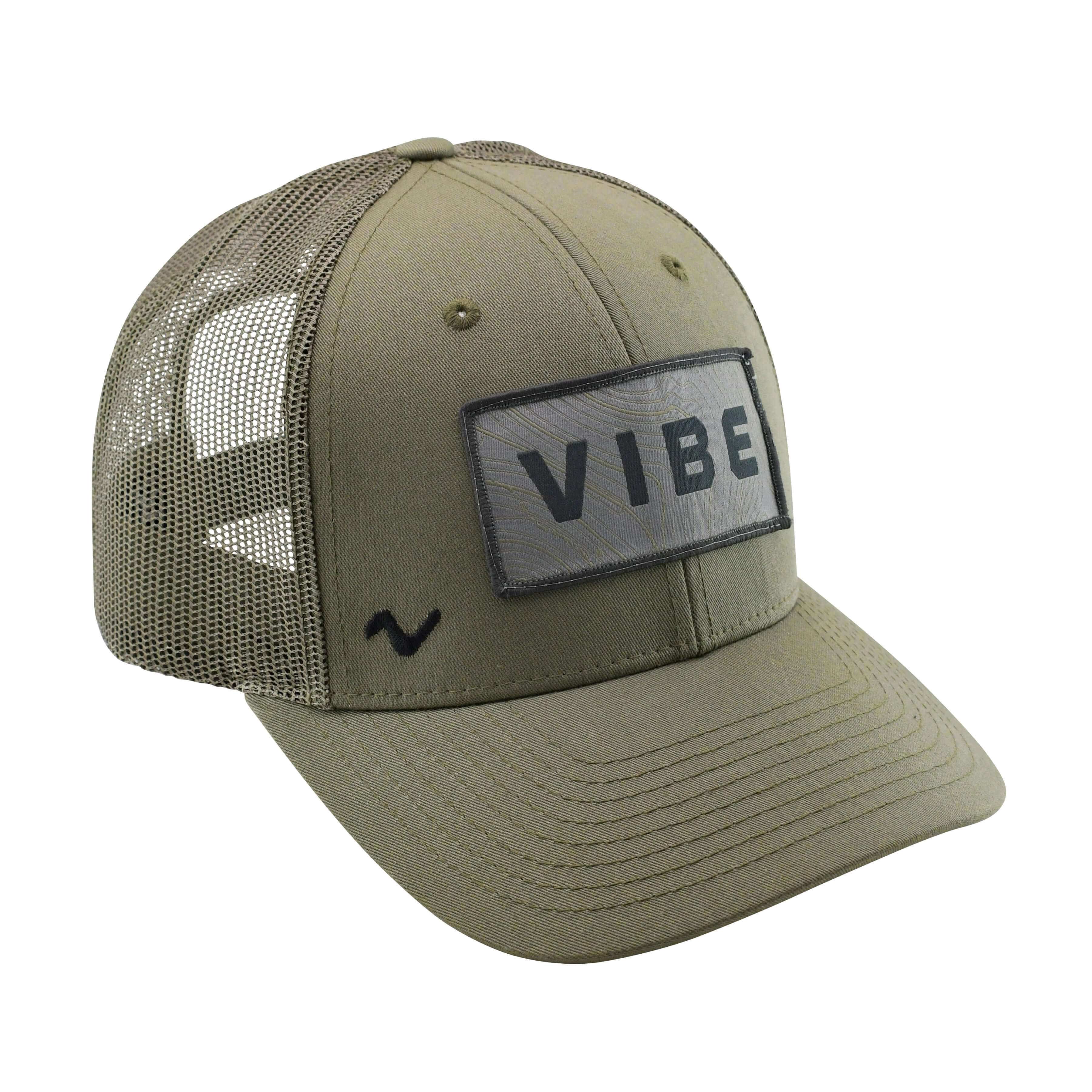 Vibe Kayaks Apparel Olive Green Vibe Trucker Hat - Youth Size