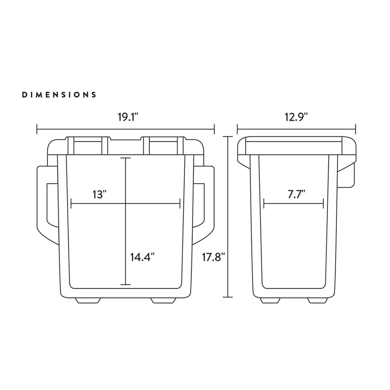 Vibe Kayaks Coolers Vibe 20 Quart Cooler
