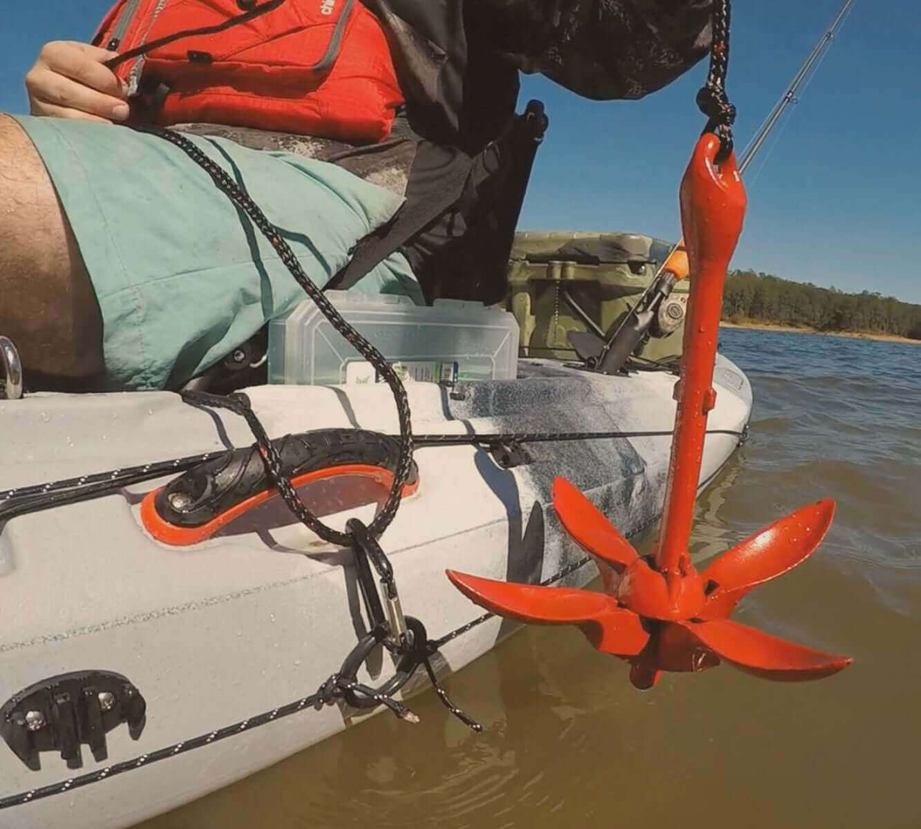 Vibe Kayaks Kayak Accessories 3.5lb Grapnel Anchor and 25ft Rope