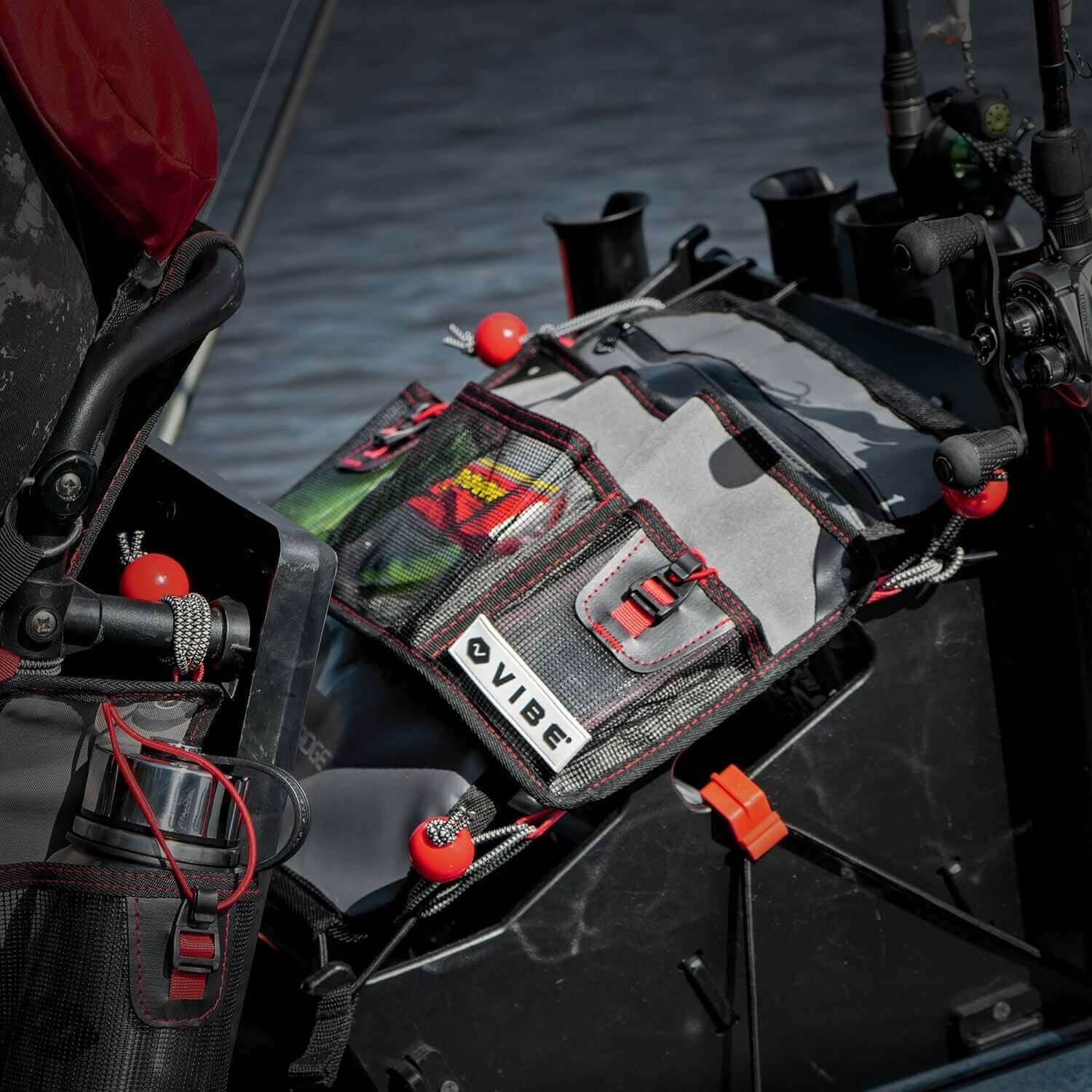 Vibe Kayaks Kayak Accessories Mesh 3-Pocket Gear Organizer