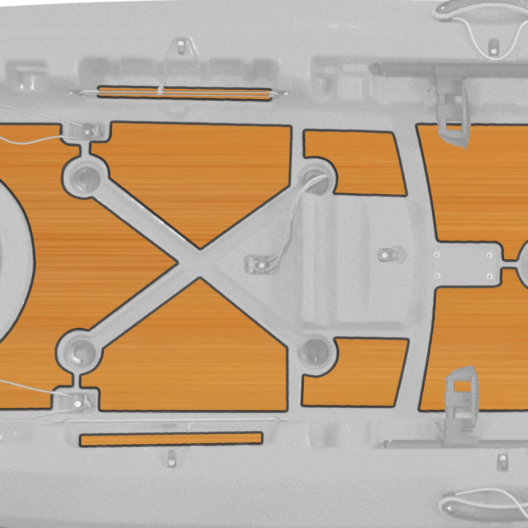 Vibe Kayaks Kayak Accessories Yellowfin 130T Premium Deck Padding