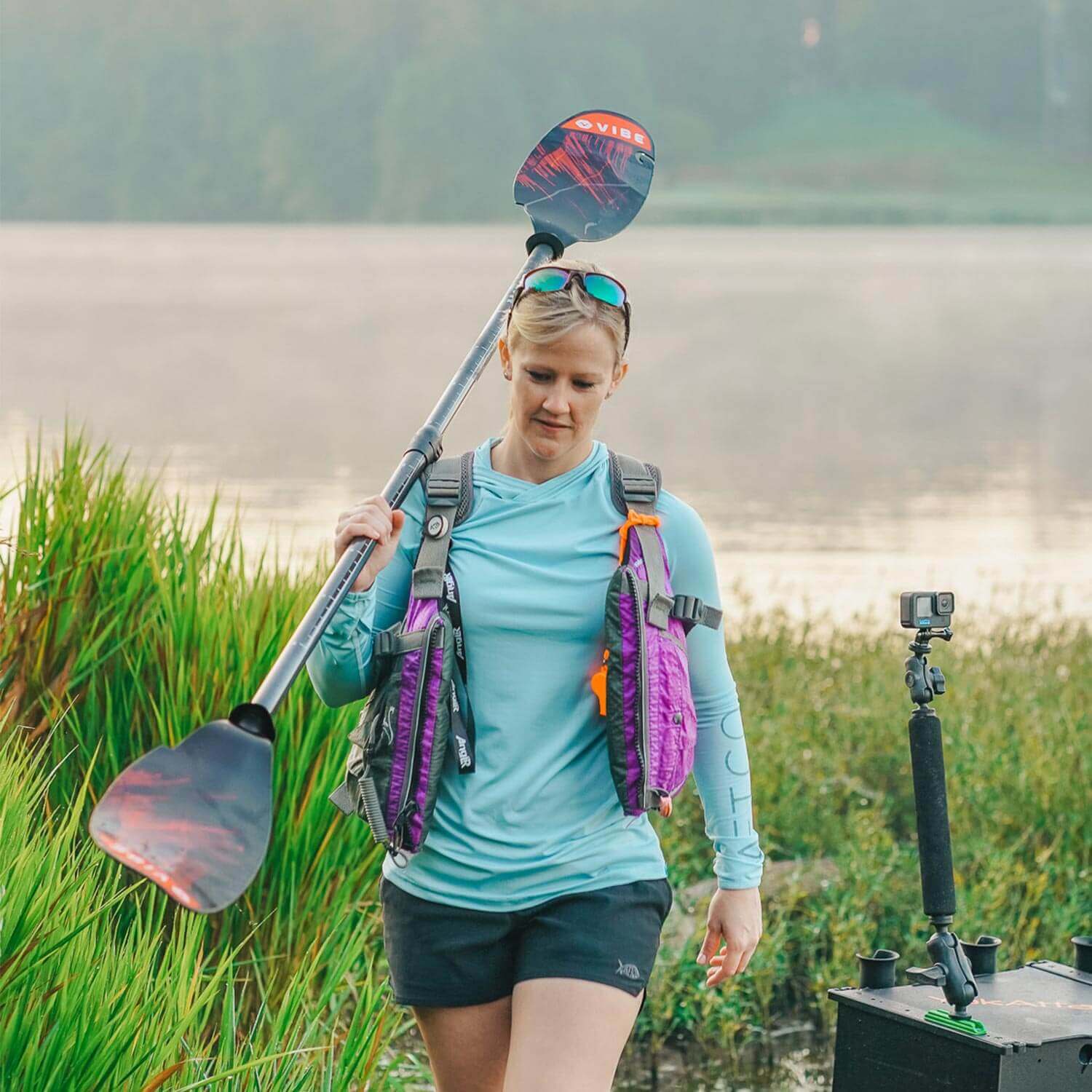 Vibe Kayaks Paddle Ember Carbon Fiber Paddle (240-260cm adjustable)