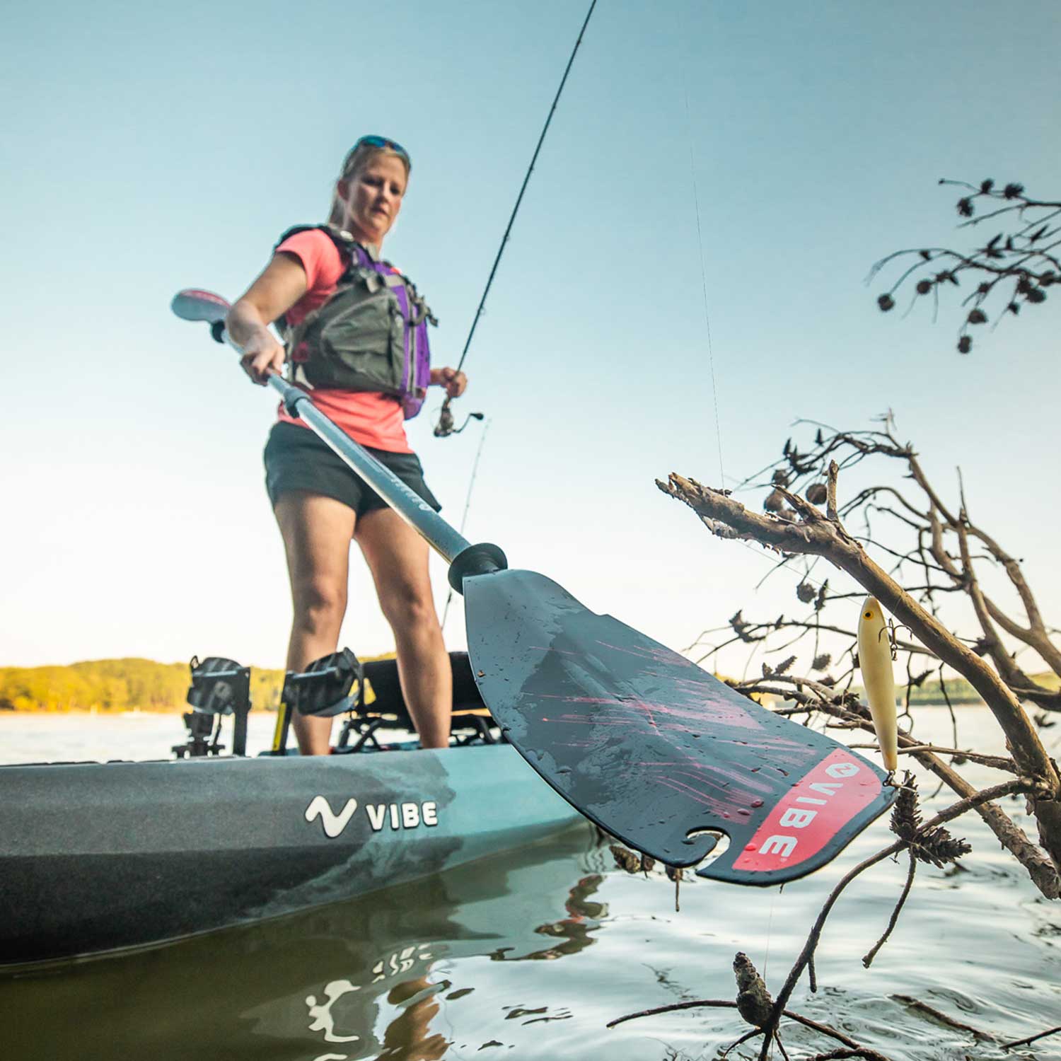 Vibe Kayaks Paddle Ember Carbon Fiber Paddle (240-260cm adjustable)