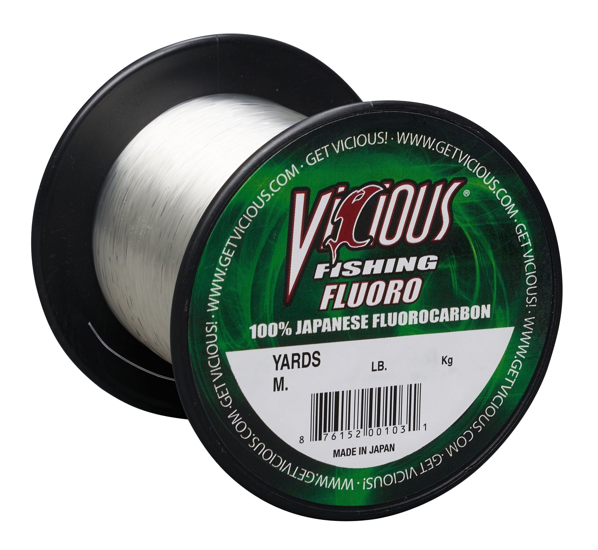 Vicious Fishing Fluorocarbon 500 Vicious 100% Japanese Fluoro - 4 Lb Test