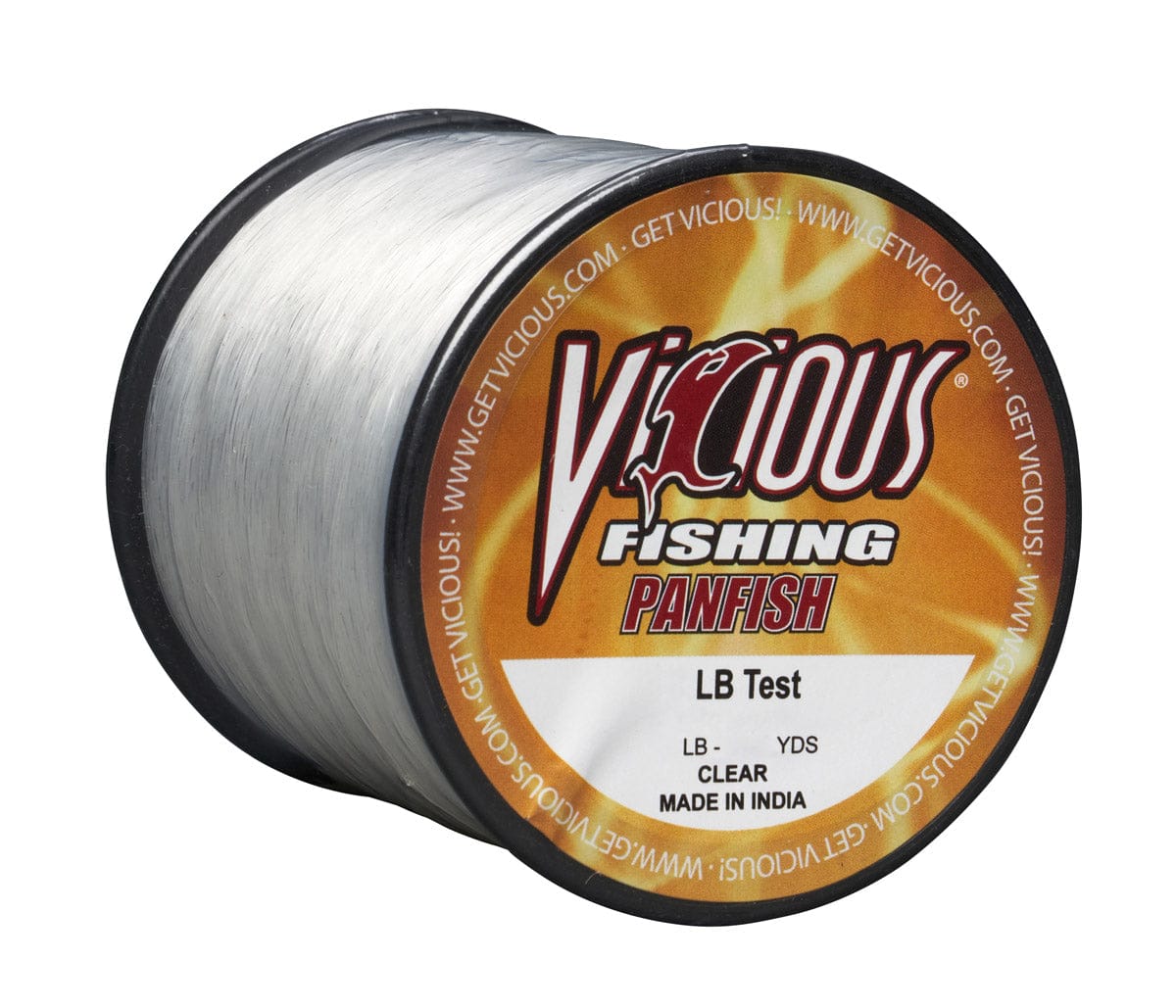 Vicious Fishing Monofilament Vicious Panfish Clear Mono - 2 Lb Test