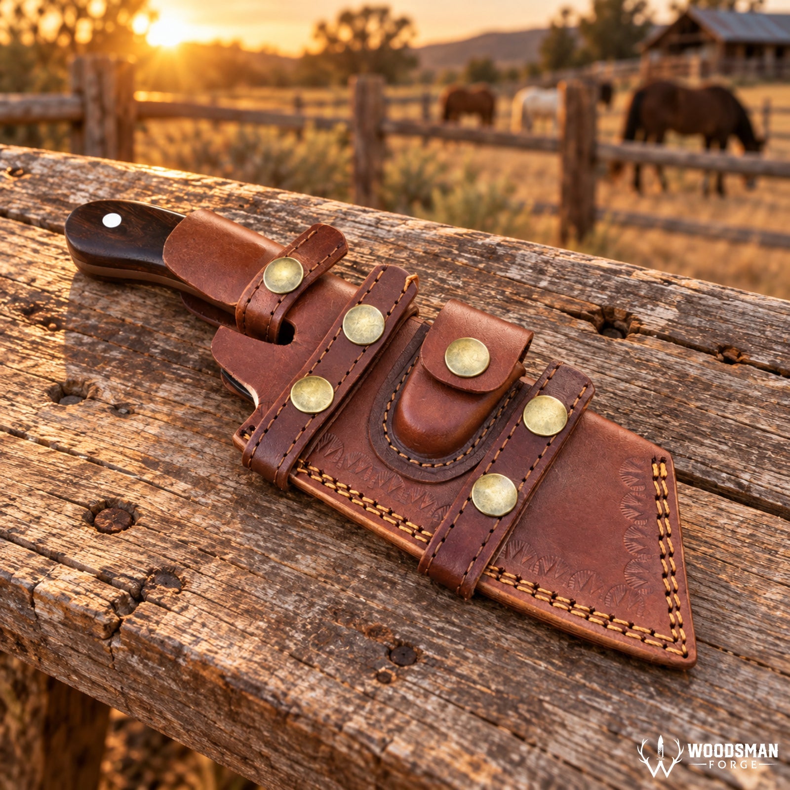512-Layer Damascus Cleaver Knife – Twistwood Forge™ Rosewood Handle