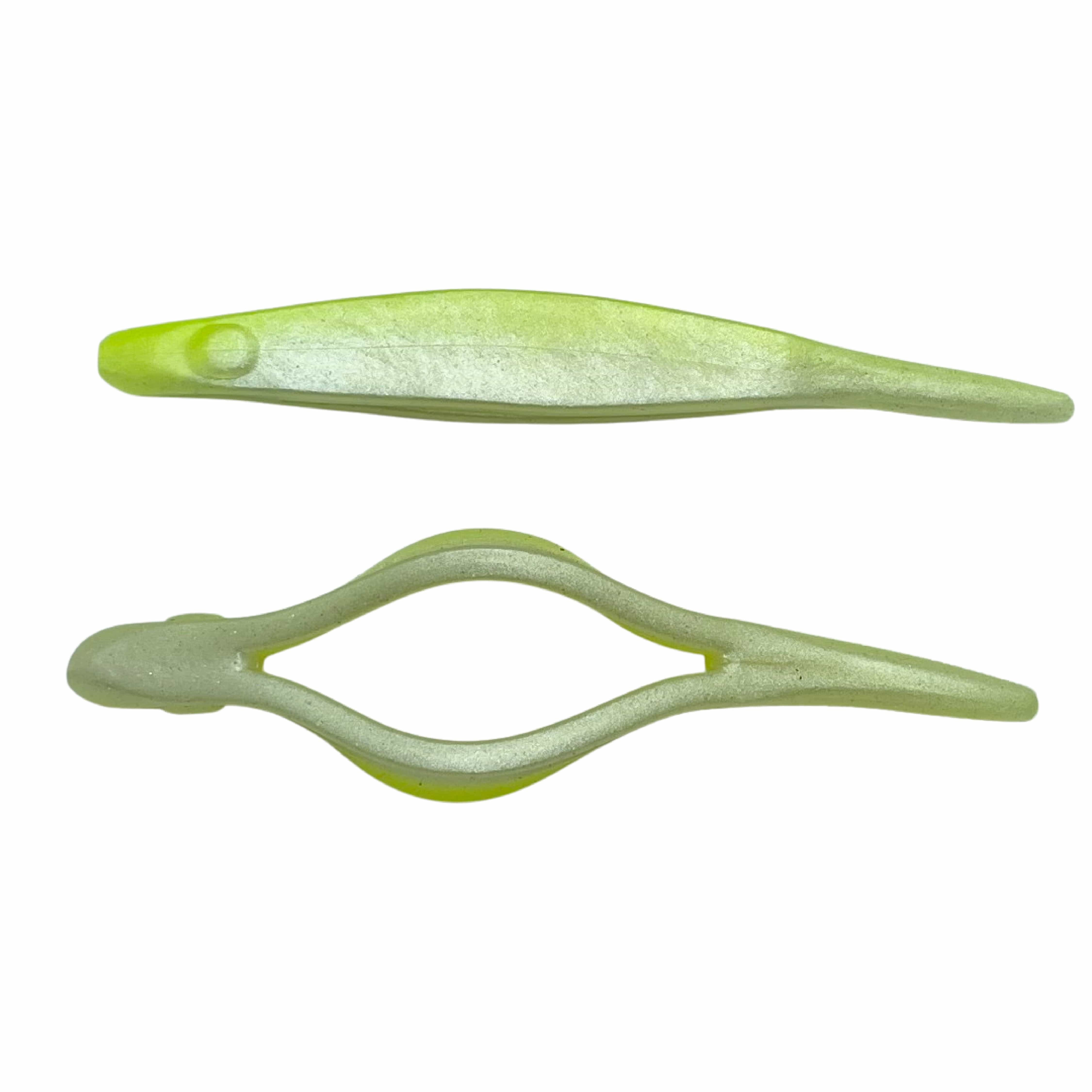 XCITE BAITS 5" / Chartreuse White Rizzo Minnow