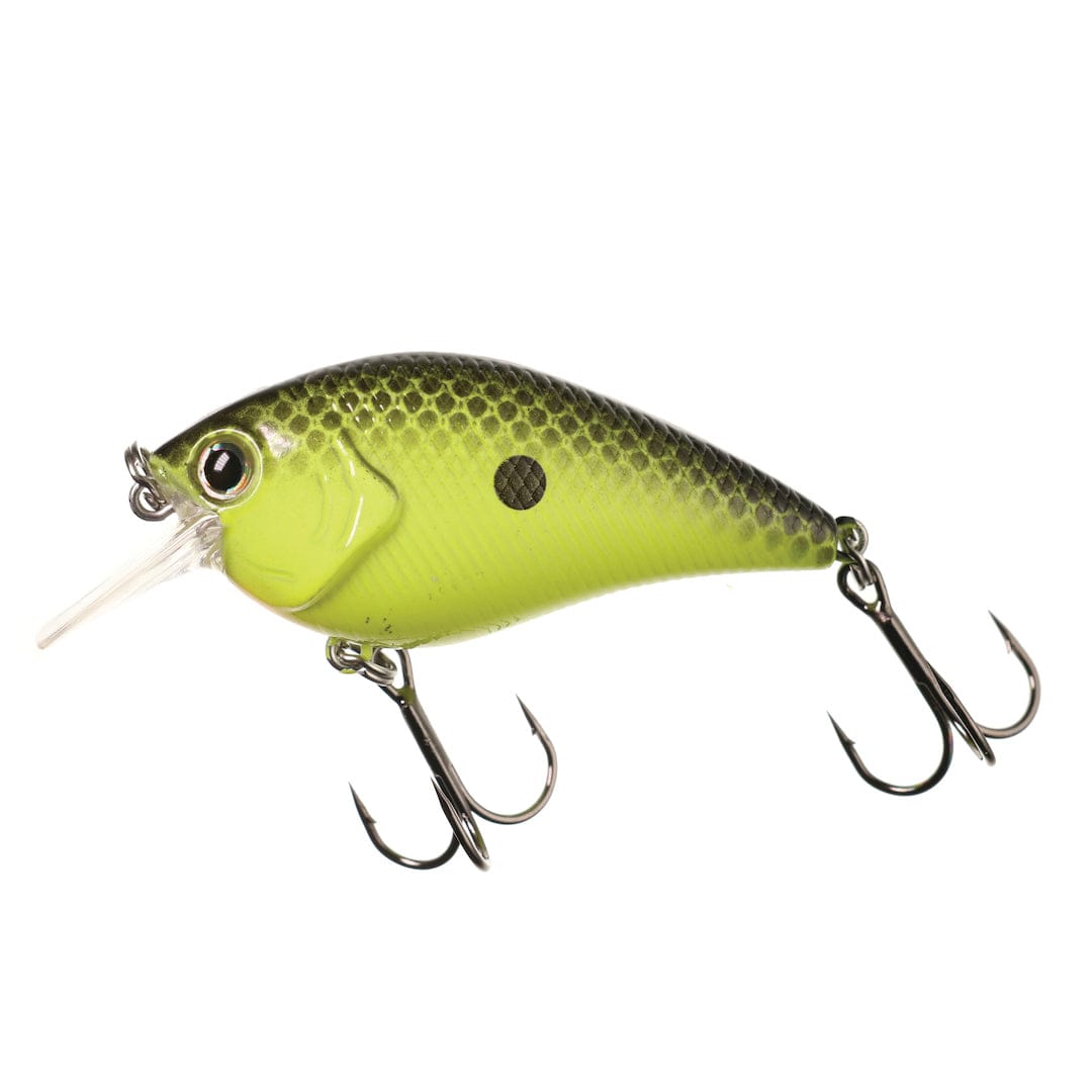 XCITE BAITS Hard Bait Chartreuse Black Back XB-1 Silent Squarebill Crankbaits
