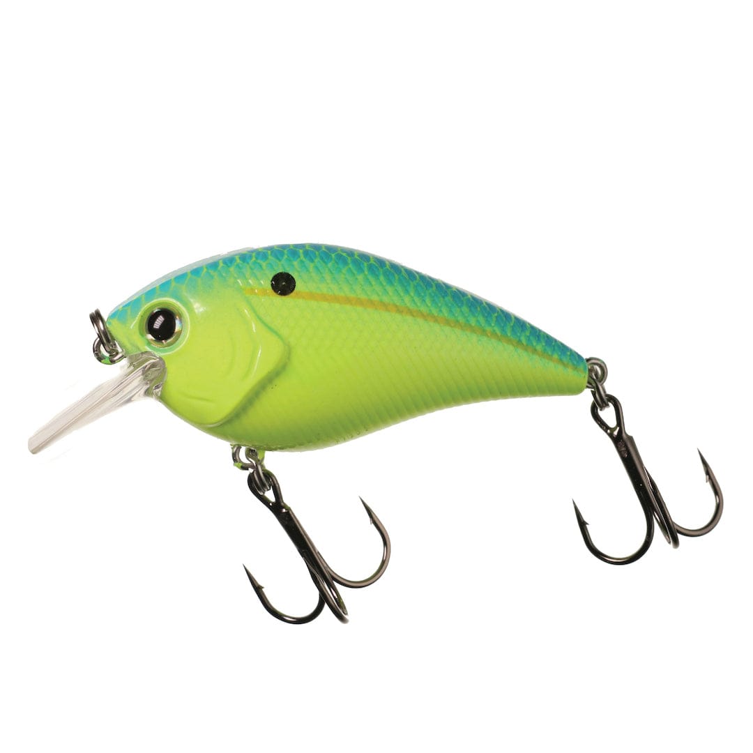 XCITE BAITS Hard Bait Chartreuse Blue Back XB-1 Silent Squarebill Crankbaits