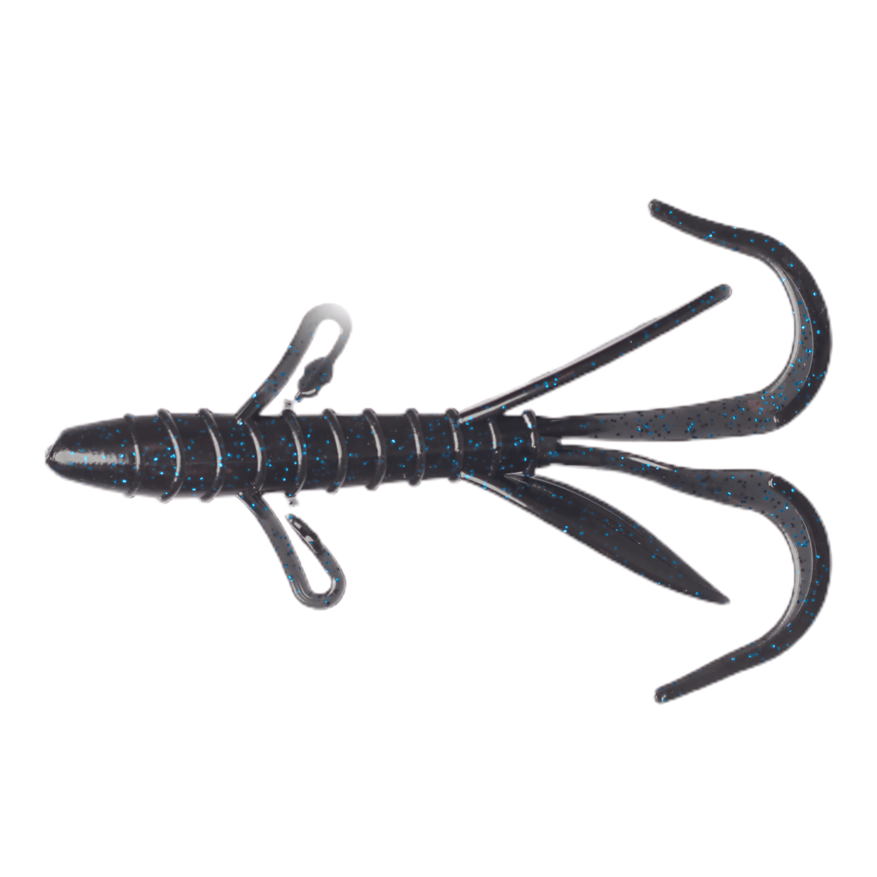 XCITE BAITS Soft Plastic Lure Black and Blue Hawgalicious