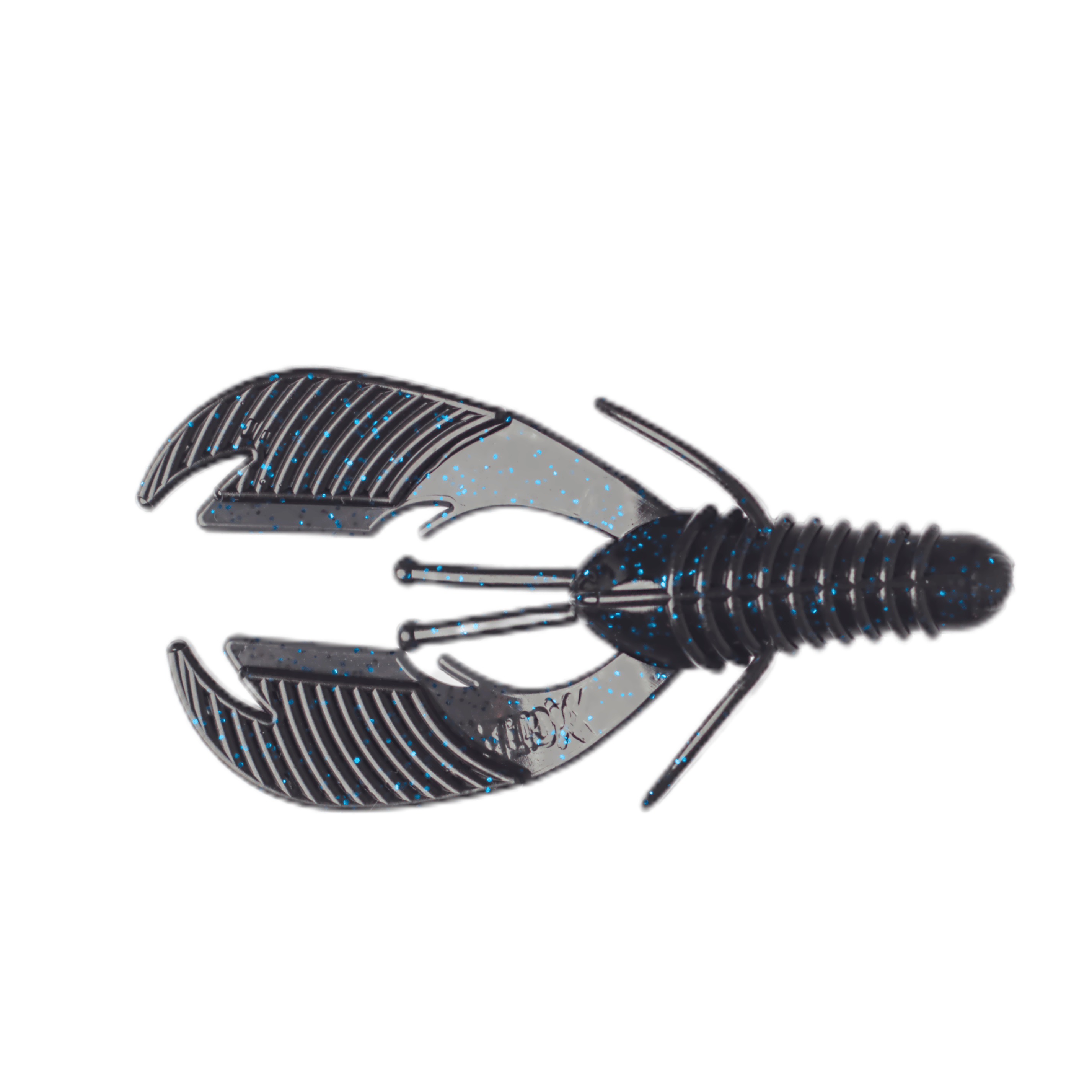XCITE BAITS Soft Plastic Lure Black Raptor Tail Chunk
