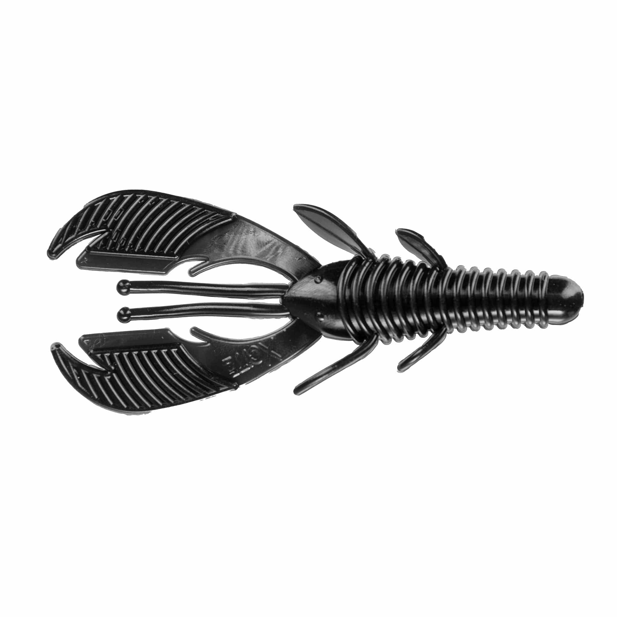 XCITE BAITS Soft Plastic Lure Black Raptor Tail Jr