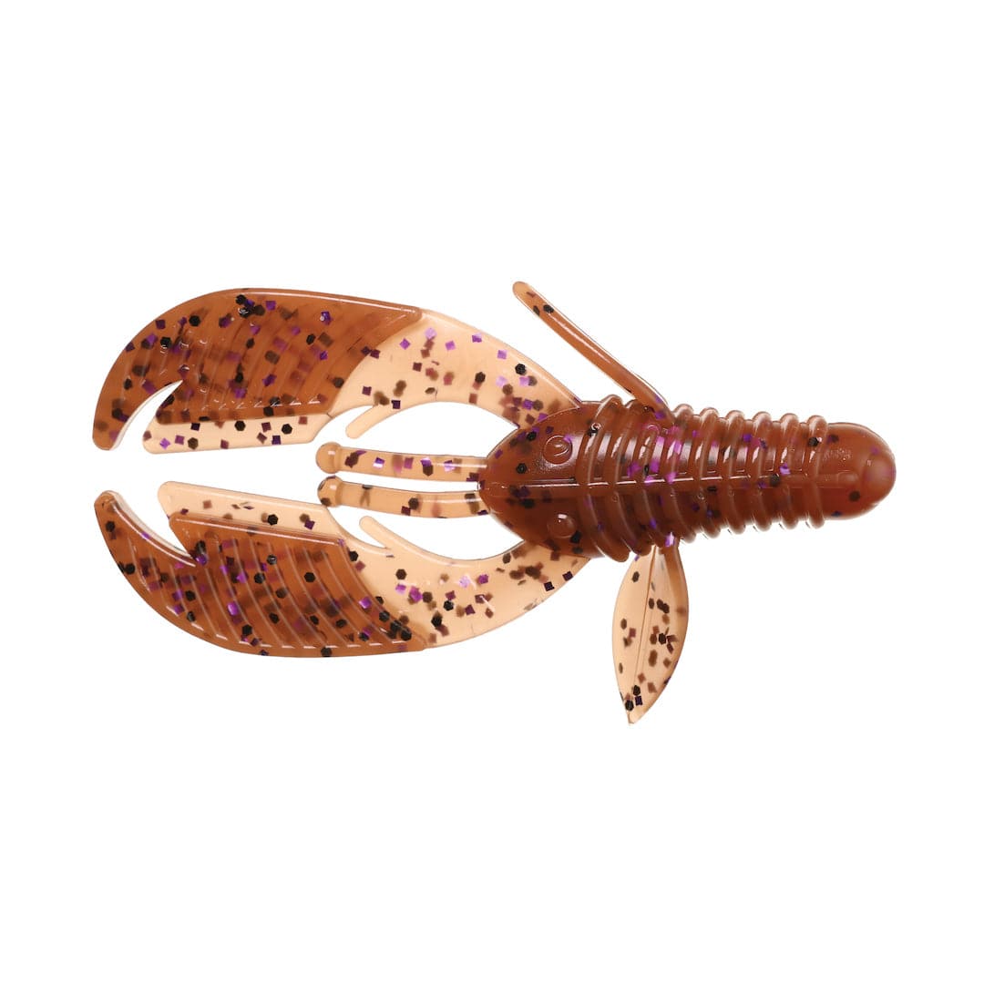 XCITE BAITS Soft Plastic Lure Cinnamon Purple Raptor Tail Chunk