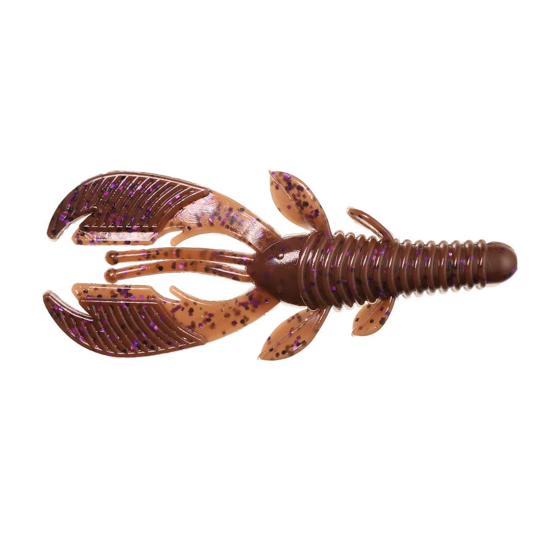 XCITE BAITS Soft Plastic Lure Cinnamon Purple Raptor Tail Jr