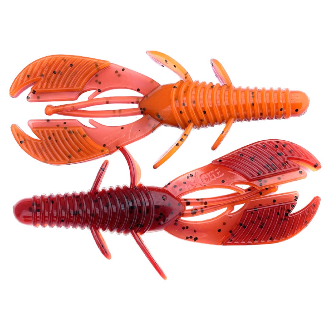 XCITE BAITS Soft Plastic Lure Fire Craw Raptor Tail Jr
