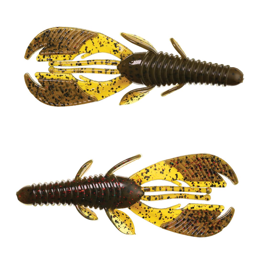 XCITE BAITS Soft Plastic Lure Green Pumkin/Watermelon Red Laminate Raptor Tail Jr
