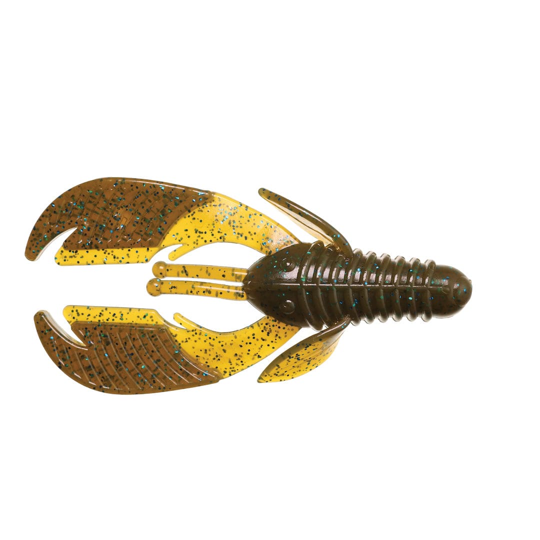 XCITE BAITS Soft Plastic Lure Green Pumpkin Blue Raptor Tail Chunk