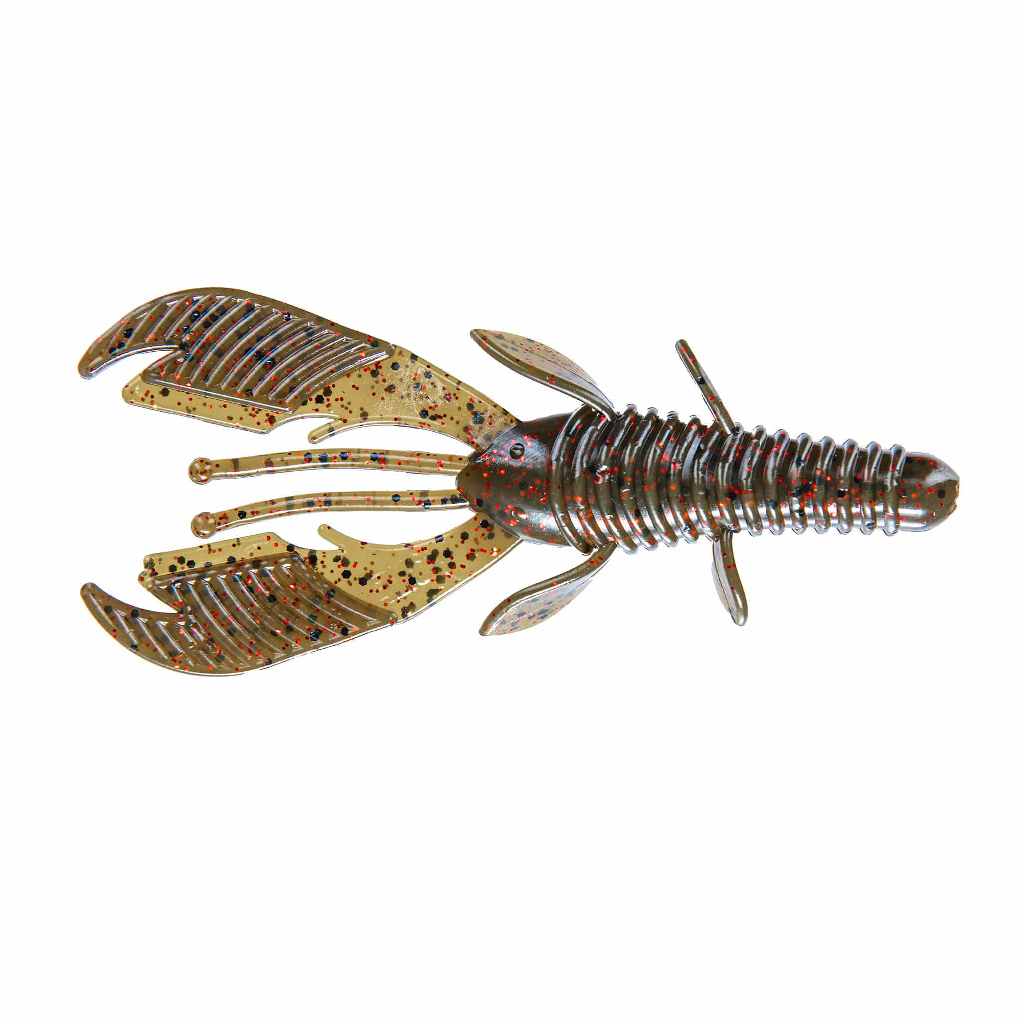 XCITE BAITS Soft Plastic Lure Green Pumpkin Red Raptor Tail Jr