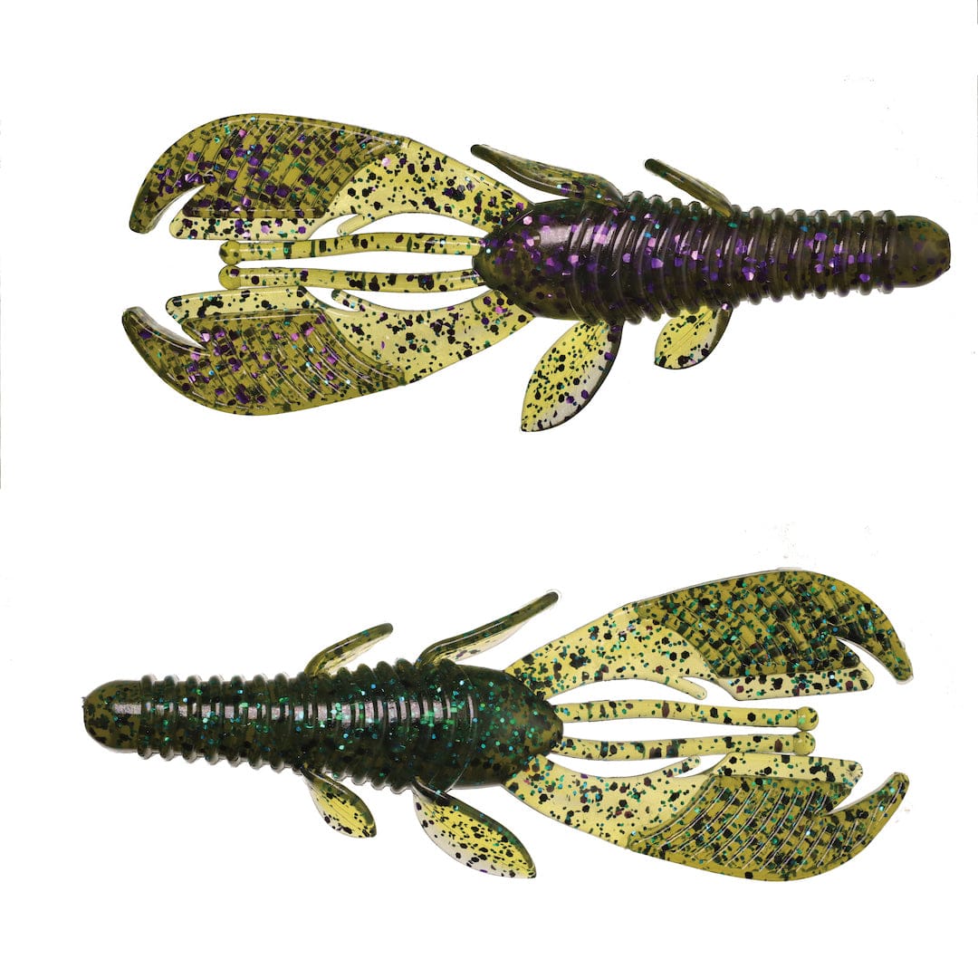 XCITE BAITS Soft Plastic Lure Sprayed Grass Raptor Tail Jr