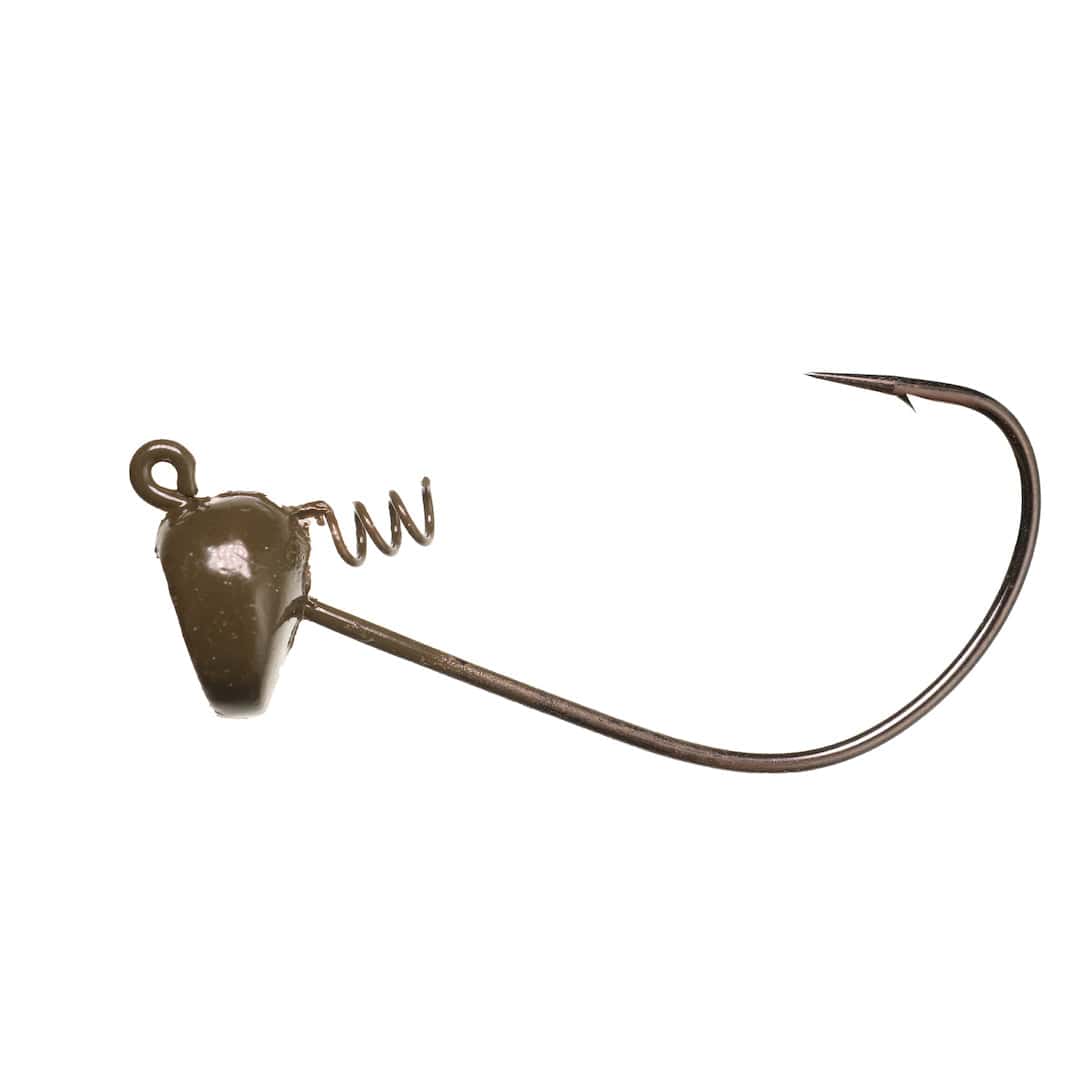 XCITE BAITS Terminal Tackle 1/4 oz 4/0 Hook (3PK) / Green Pumpkin X-LOCK SHAKEY HEAD