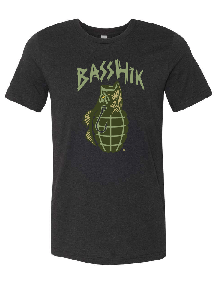 Basshik Shirts Black / 2X Grenade Logo