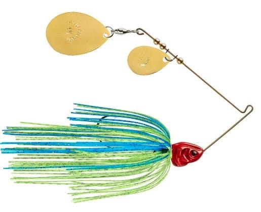 Booyah Spinnerbaits Blue Chart/Red Head Booyah Covert Spinnerbait