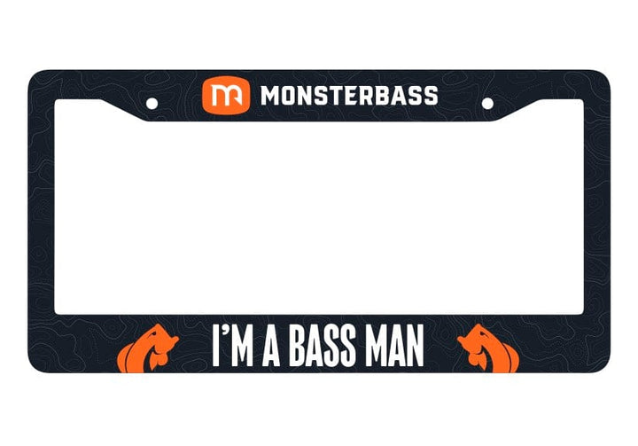 MONSTERBASS Accessories I'm a Bass Man License Plate Frame
