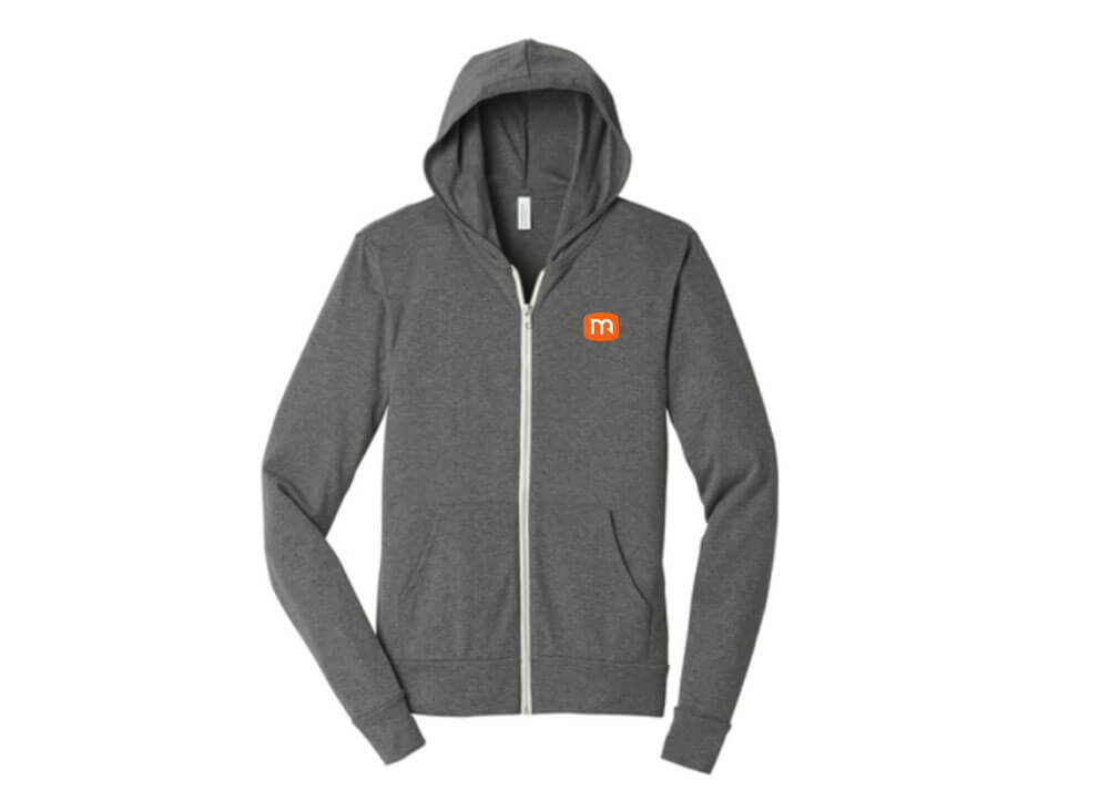 MONSTERBASS Hoodies & Outerwear L Triblend Full Zip MB Hoodie