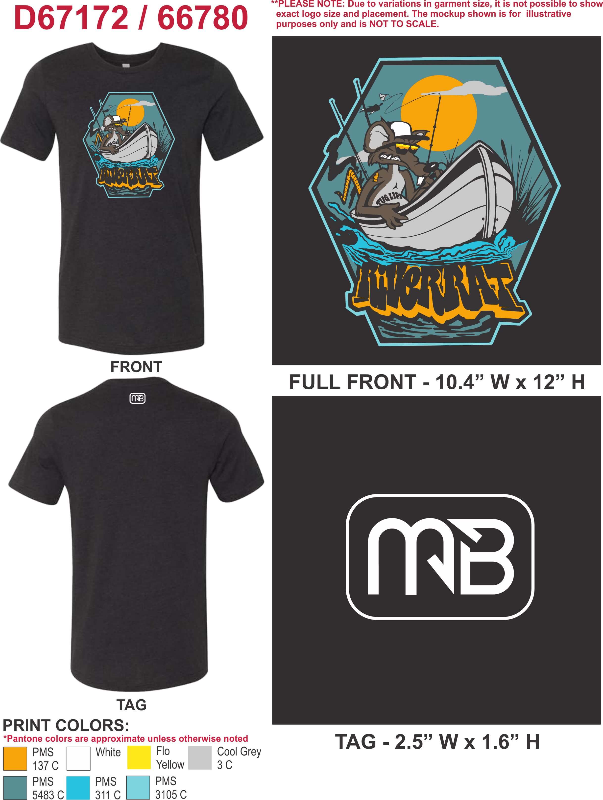 MONSTERBASS Shirts River Rat Tee