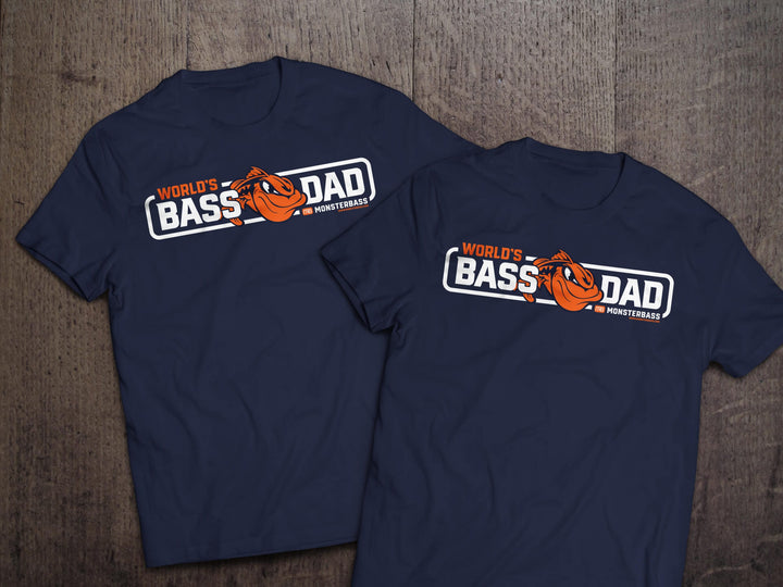 MONSTERBASS Shirts World's Bass Dad T-Shirt
